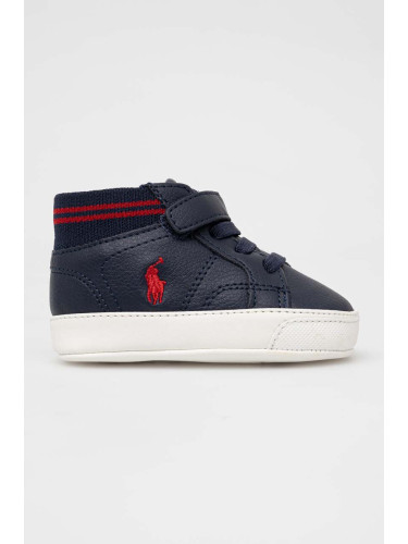 Бебешки обувки Polo Ralph Lauren в тъмносиньо
