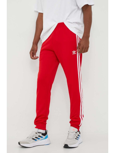 Спортен панталон adidas Originals 0 Adicolor Classics SST Track Pants в червено с апликация  IM4543