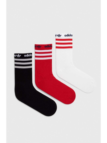 Чорапи adidas Originals (3 чифта) в черно