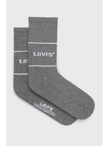 Чорапи Levi's в сиво