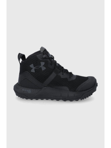 Обувки Under Armour UA W Micro G Valsetz Mid 3023742 дамски в черно с лека изолация