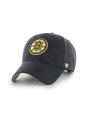 Шапка 47 brand Nhl Boston Bruins в черно с апликация  H-MVP01WBV-BK