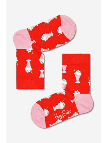 Детски чорапи Happy Socks Milkshake в червено