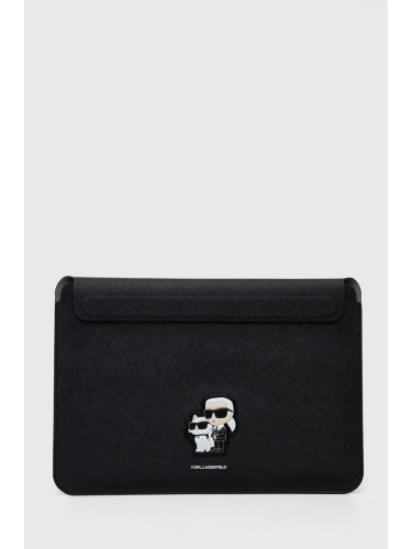 Калъф за лаптоп Karl Lagerfeld Sleeve 14" в черно