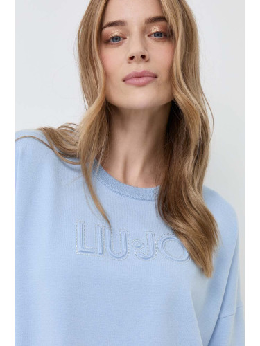 Пуловер Liu Jo дамски в синьо