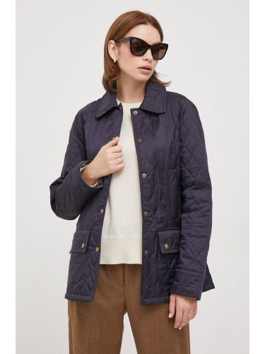 Яке Barbour Beadnell Quilt в тъмносиньо преходен модел