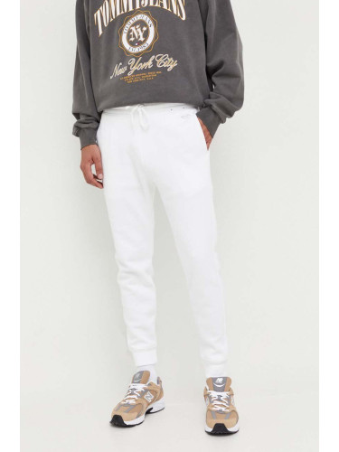 Спортен панталон Hollister Co. в бяло с изчистен дизайн