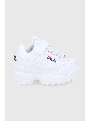 Детски обувки Fila в бяло