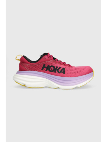 Обувки за бягане Hoka One Bondi 8 в розово