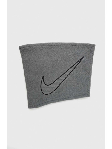 Кръгъл шал Nike в сиво с апликация