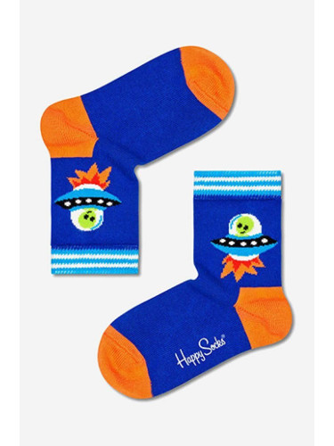 Детски чорапи Happy Socks Ufo в синьо