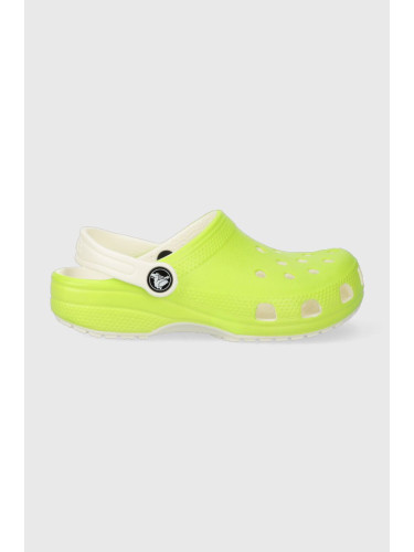 Детски чехли Crocs Glow In The Dark в зелено