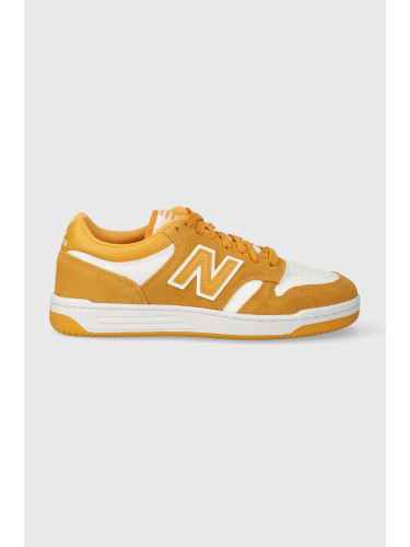 Маратонки New Balance BB480LWA в жълто