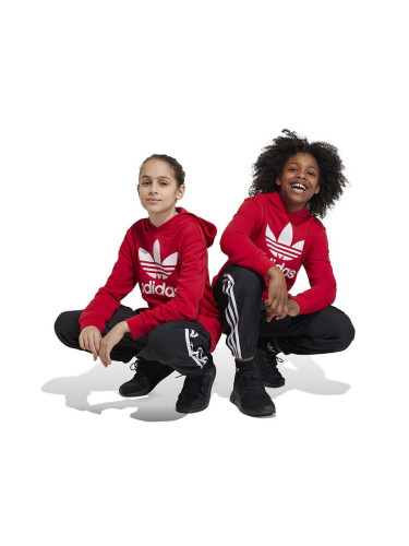 Детски панталон adidas Originals в черно с апликация