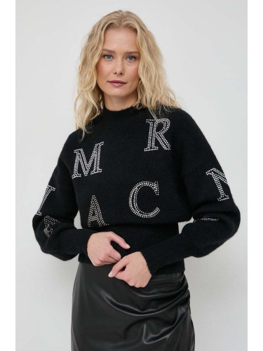 Вълнен пуловер Marciano Guess дамски в черно