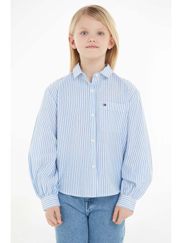 Детска риза Tommy Hilfiger в тъмносиньо