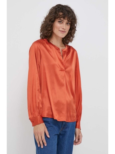 Блуза Mos Mosh в оранжево с изчистен дизайн