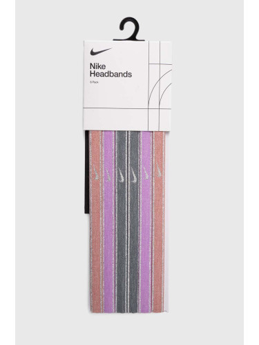 Ленти за глава Nike Swoosh (6 броя) в сиво