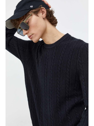 Пуловер Abercrombie & Fitch мъжки в черно