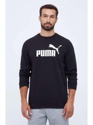 Суичър Puma в черно с принт