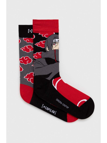 Чорапи Capslab x NARUTO в червено