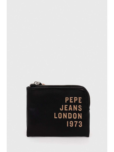 Портмоне Pepe Jeans дамски в черно