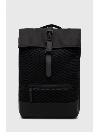 Раница Rains 13340 Backpacks в черно голям размер с изчистен дизайн