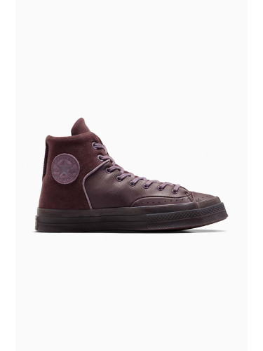 Кожени кецове Converse Chuck 70 Marquis в кафяво A05619C