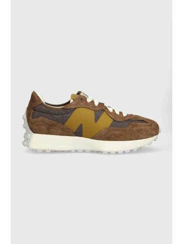 Маратонки New Balance U327WPD в кафяво