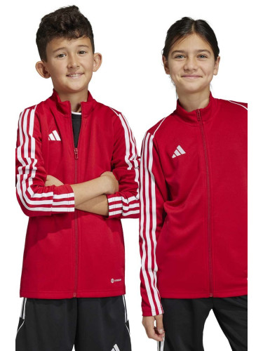 Детски суичър adidas Performance TIRO23L TR JKTY в червено с апликация