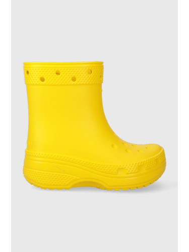 Детски гумени ботуши Crocs в жълто