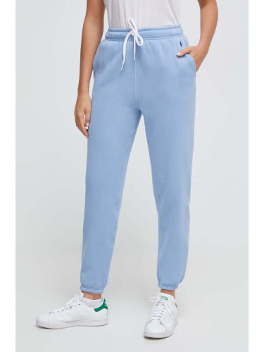 Спортен панталон Polo Ralph Lauren в синьо с изчистен дизайн 211891560