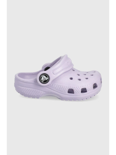 Детски чехли Crocs в лилаво