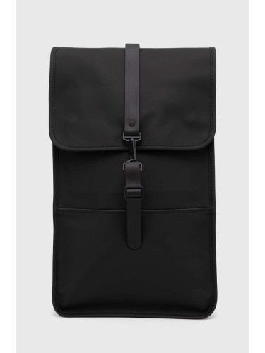 Раница Rains 13000 Backpacks в черно голям размер с изчистен дизайн