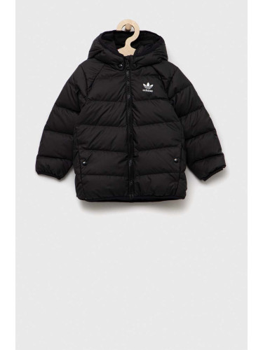 Детско пухено яке adidas Originals DOWN JACKET в черно