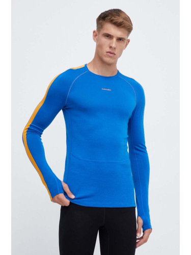 Функционална блуза с дълги ръкави Icebreaker ZoneKnit 200 в синьо
