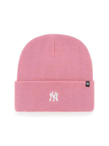 Шапка 47 brand Mlb New York Yankees в розово