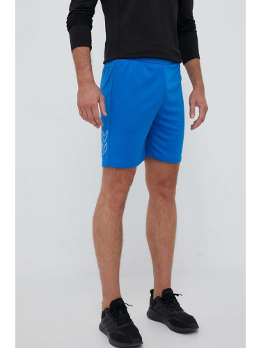 Къс панталон за трениране Hummel Flex Mesh hmlTE SHORTS в синьо
