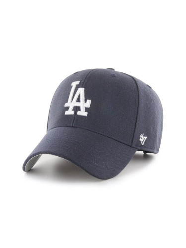 Шапка 47 brand MLB Los Angeles Dodgers в тъмносиньо с апликация