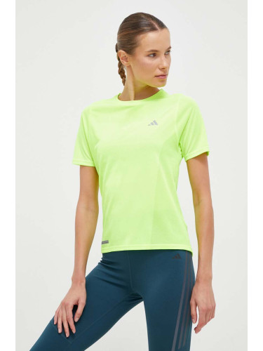Тениска за бягане adidas Performance Ultimate в зелено