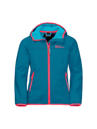 Детско яке Jack Wolfskin FOURWINDS JACKET KIDS в синьо