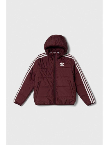 Детско яке adidas Originals в бордо