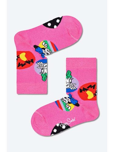 Детски чорапи Happy Socks x Disney Daisy & Minnie в лилаво