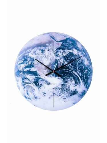 Стенен часовник Karlsson Earth