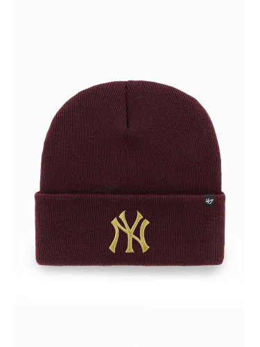 Шапка 47 brand Mlb New York Yankees в бордо