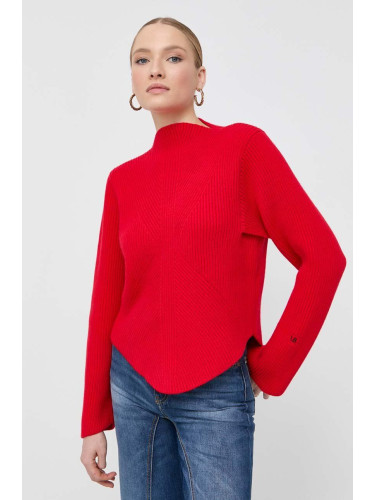 Вълнен пуловер Victoria Beckham дамски в червено