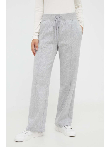 Домашен панталон Emporio Armani Underwear в сиво с меланжов десен