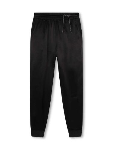 Детски спортен панталон Karl Lagerfeld в черно с изчистен дизайн