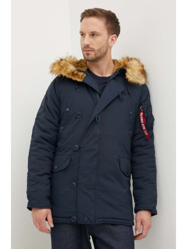 Яке Alpha Industries Explorer в тъмносиньо зимен модел 193128.07