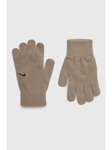 Ръкавици Nike Knit Swoosh в бежово